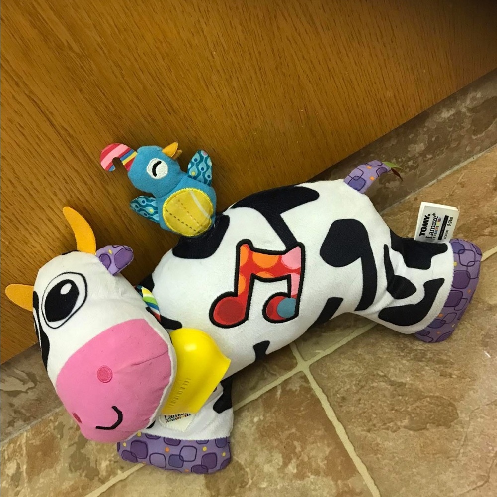 Musical Cow and Bird Plush Toy